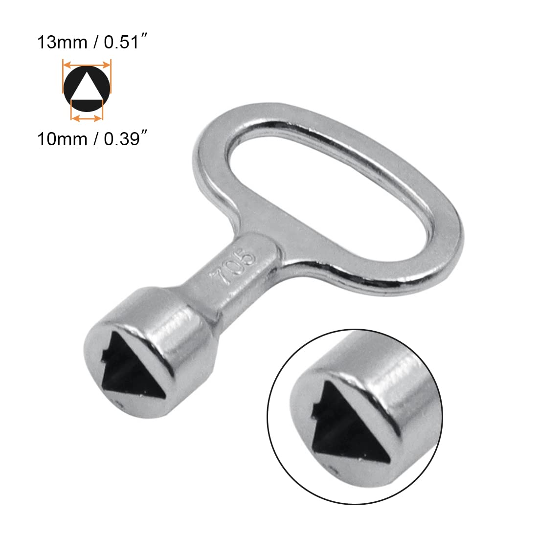 Clé Triangulaire Professionnelle pour Coffret Compteur d'Eau SONEDE