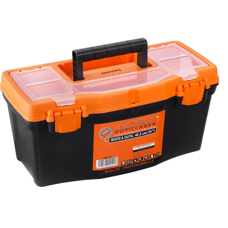 ACEM Boite à outils - Caisse Plastique de rangement outillage - SQES