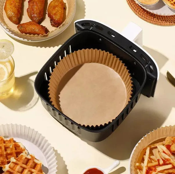 Papier Cuisson Air Fryer - 16cm Rond (50pcs) - SQES