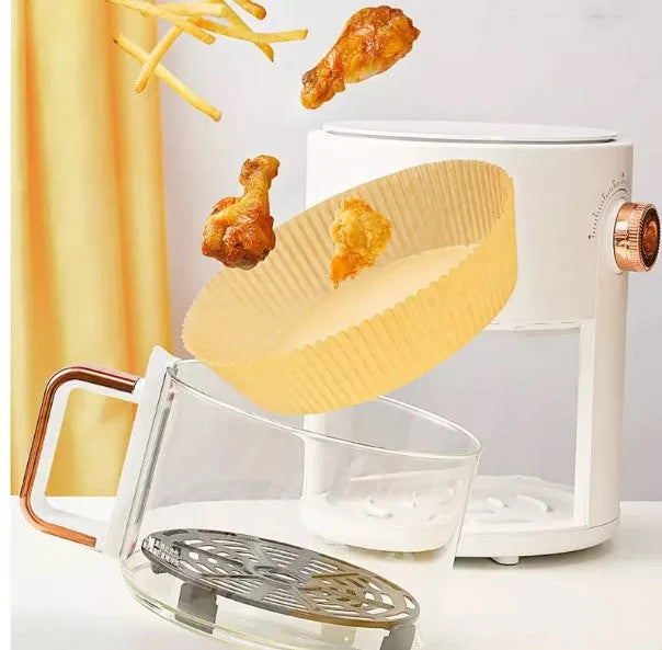 Papier Cuisson Air Fryer - 16cm Rond (50pcs) - SQES