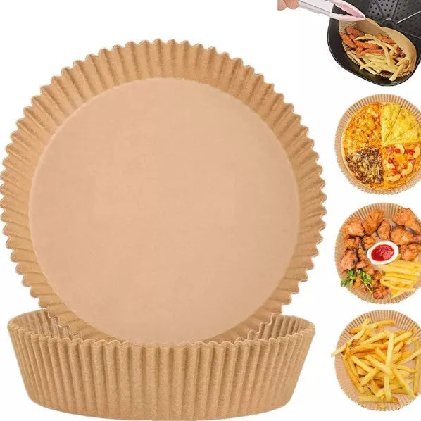 Papier Cuisson Air Fryer - 16cm Rond (50pcs) - SQES