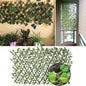 Cloture de Jardin rétractable - Treillis extensible - Feuille de Lierre - Mur végétal - SQES