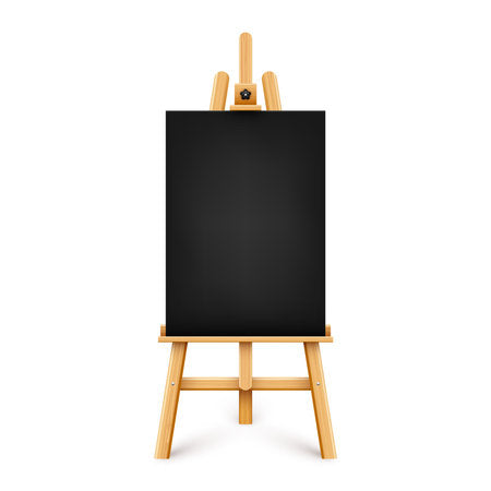 Toile à Peindre Vierge Noire 40×60 cm – Acrylique & Huile