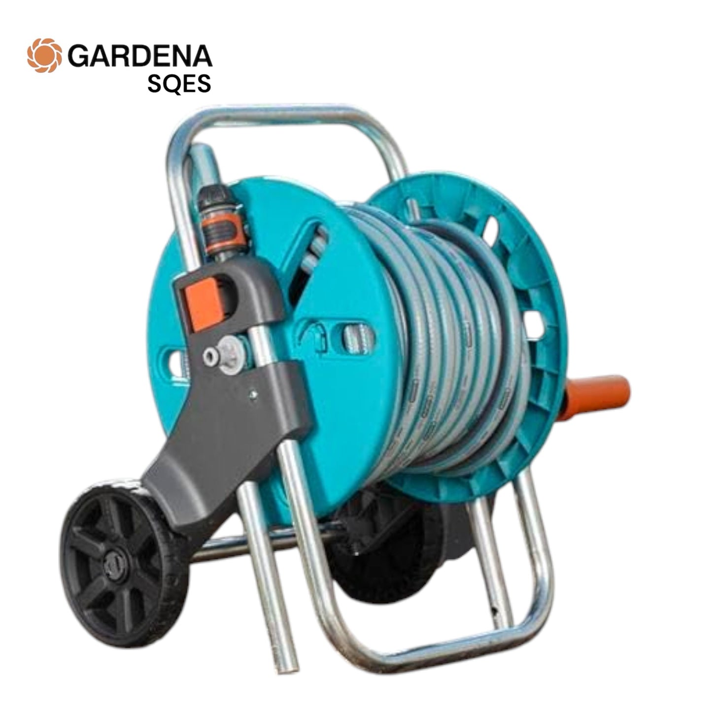 Dévidoir AquaRoll S Équipé Compact 20m 13mm GARDENA — Réf. 18502-20