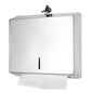 Distributeur Papier d'essuie mains mural - INOX - SQES