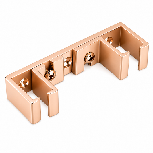 support plafond double en aluminium finition OR ROSEE brillante. SQES TUNISIE