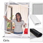 Moustiquaire pour fenêtres avec cadre en PVC 130 x 150 cm