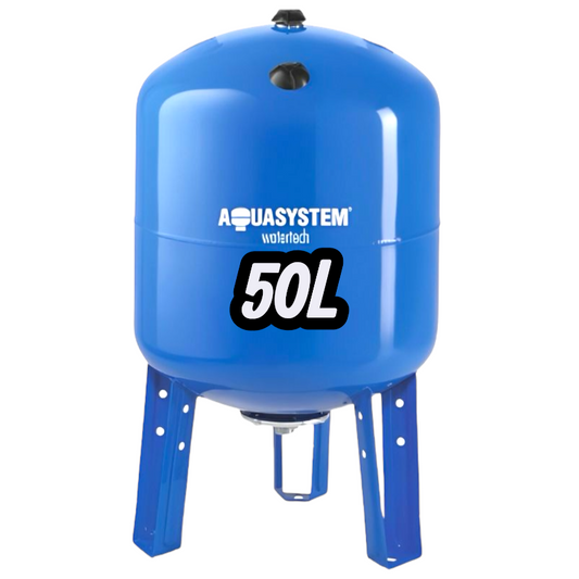Vase d'Expansion AQUASYSTEM 50L Bleu Acier - Eau Sanitaire