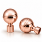 Embout GLOBE DN25 Or Rosé Brillant Sphérique Tringle Rideaux Lot 2 pcs – SQES Tunisie