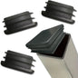 Embout Carré pour meuble - 20 bouchons tube 40mmx40mm NOIR - SQES