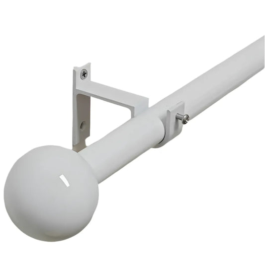 Tringle à rideau avec embouts sphérique Blanc - Mhirsi - SQES