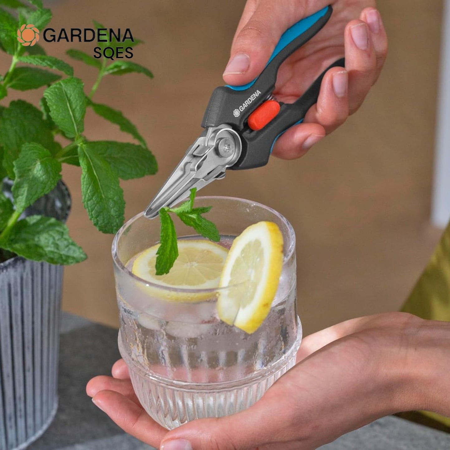 Ciseaux Récolte Légumes Fruits GripCut GARDENA — Réf. 12213-20