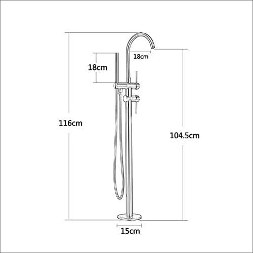 MITIGUEUR NOIR POUR BAIGNOIRE SUR PIED 801001G DURA