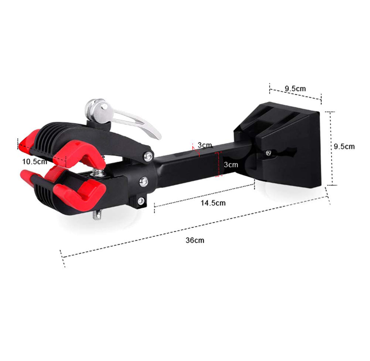 Support Vélo Mural Pliable - Rangement Bicyclette Garage SQES
