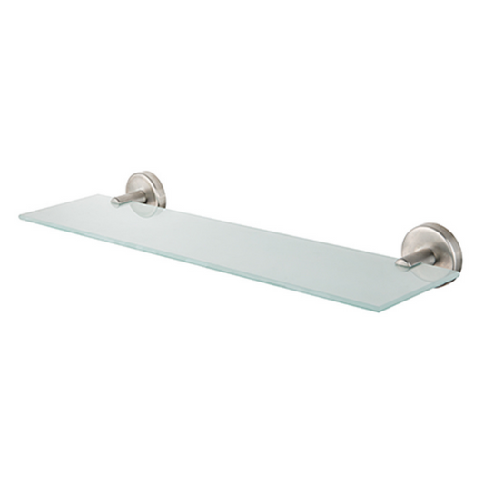 CaMeRo Étagère en Verre Inox 50cm - Tablette Salle de Bain Design