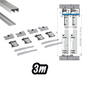 Kit Accessoires Dressing 3M SOFT +Freins Complet Armoire Penderie