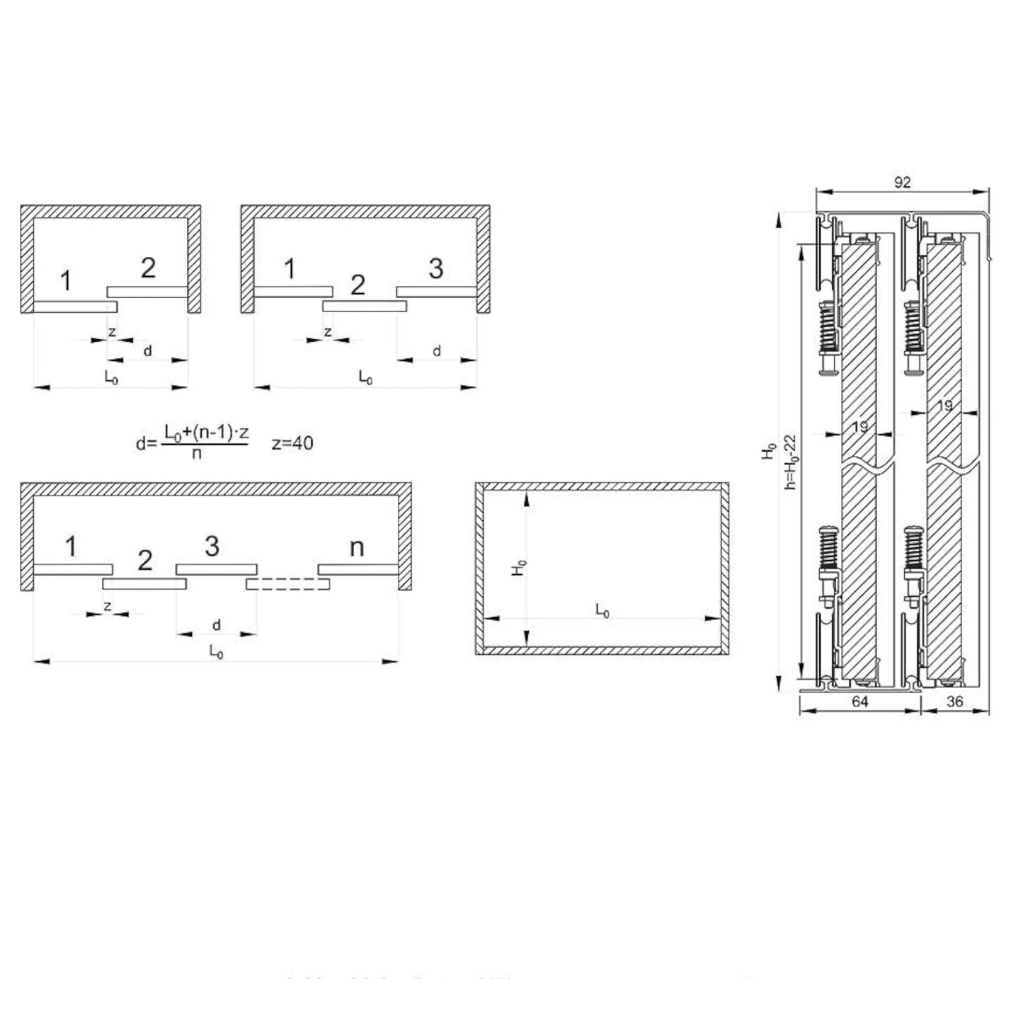 Kit Accessoires Dressing 2.5M Complet pour Armoire et Penderie