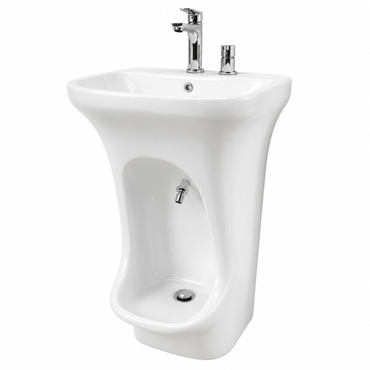 Lavabo Bidet 2en1 Ablutions Wudu Céramique Blanche Commande au Pied – SQES Ariana Menzah 8 Tunisie