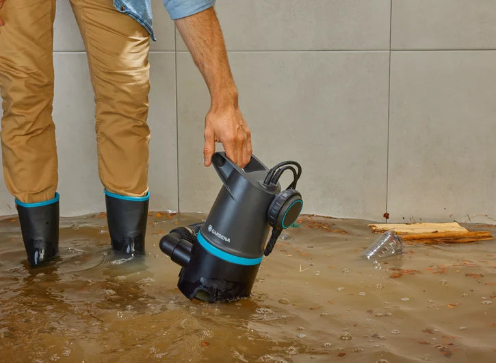 Pompe submersible GARDENA 20000 BASIC, 550W, 20000 l/h, flotteur automatique, profondeur 7m, IP X8. Livraison Tunisie — SQES.