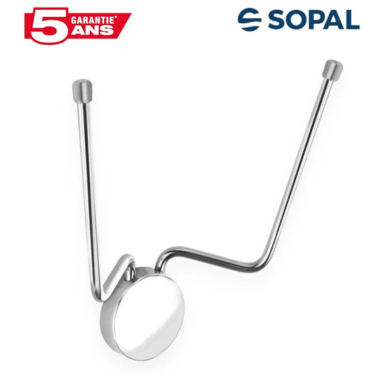 Porte-rouleau papier toilette inox SOPAL Série Fell SB05A10, fixation murale, résistant corrosion, design moderne. Livraison Tunisie — SQES.