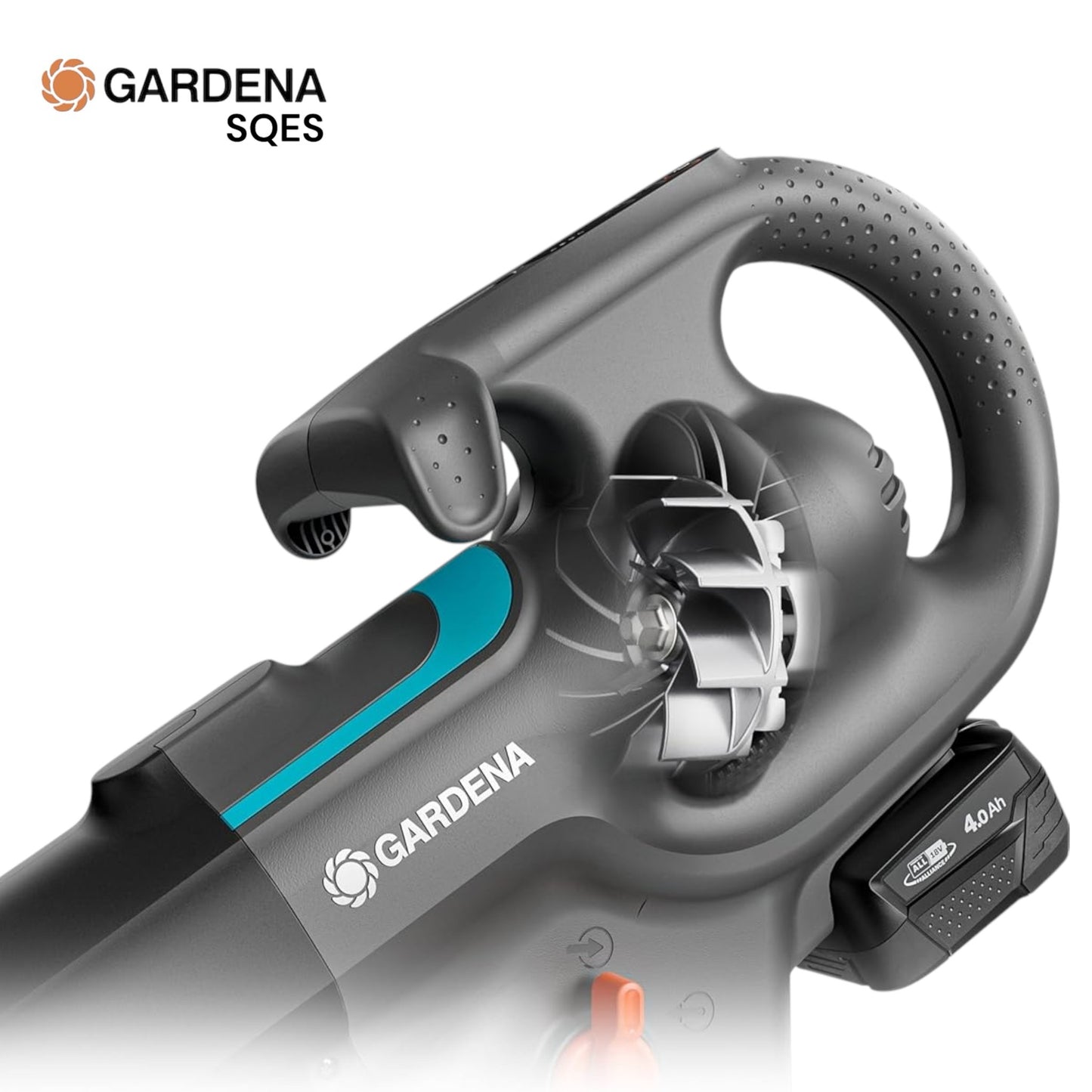 Souffleur à Batterie PowerJet 18V P4A Prêt à l'Emploi GARDENA — Réf. 14890-20