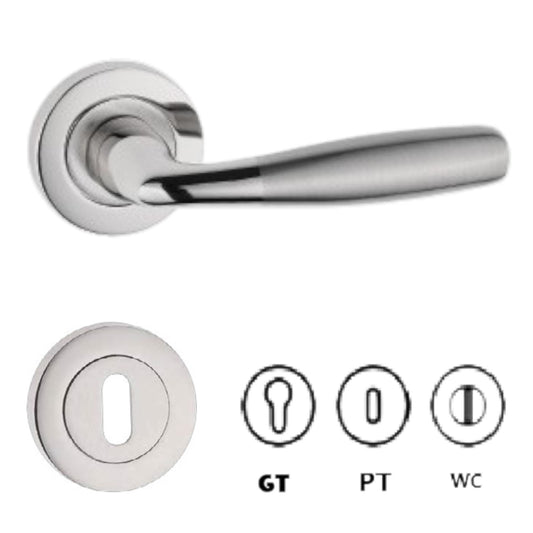 Poignée de Porte Satiné Rosace TUNA ISTAN