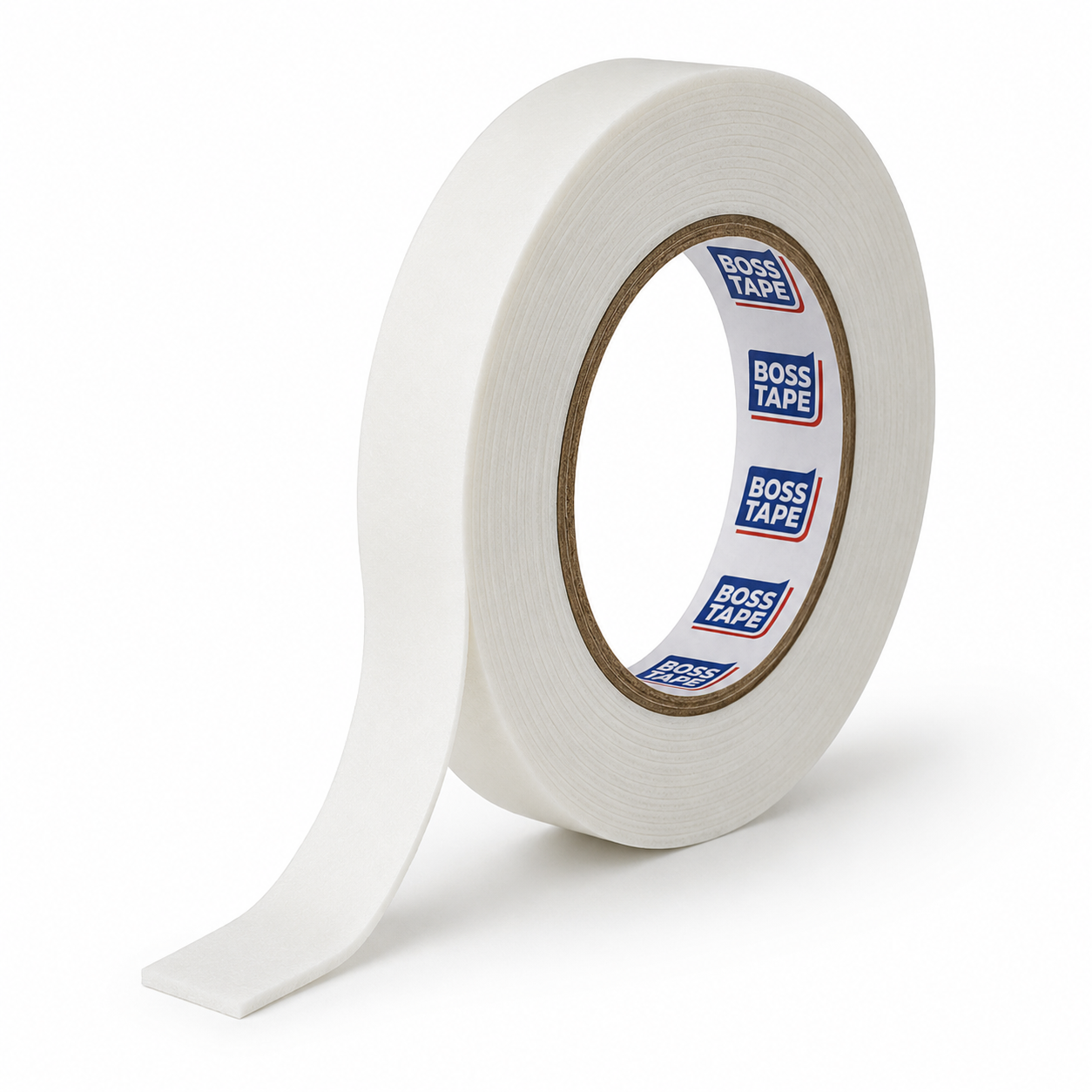 Ruban adhésif double face mousse blanc BOSS TAPE 19mm x 50m fixation industrielle – SQES Ariana Menzah 8 Tunisie