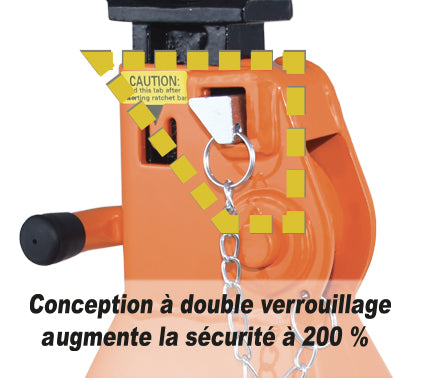 Paire de Chandelles ACEM® 6T - Sécurité Garage Professionnel - 410-600mm