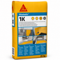 Sikalastic®-1K 20kg, mortier imperméabilisation monocomposant flexible renforcé fibres. Piscines, terrasses, balcons, sous carrelage. SQES Tunisie.
