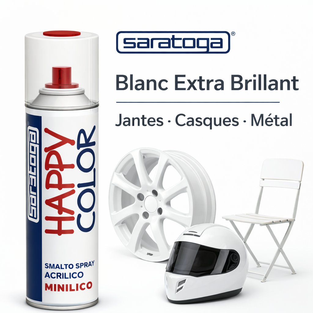 Acrylique Happy Color® – Vernis de protection brillant pour intérieur et extérieur, idéal pour métal, bois et décoration.