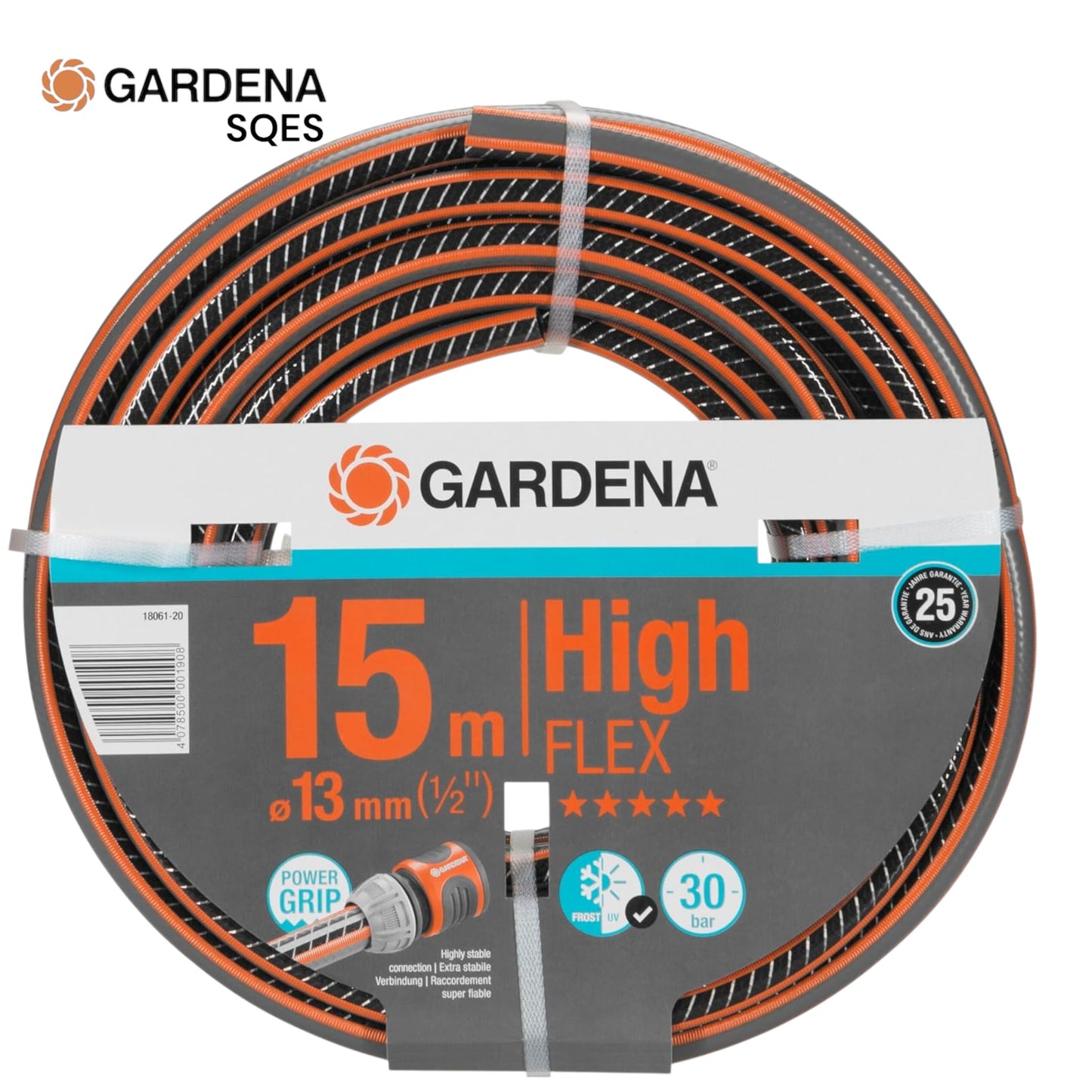 Tuyau d'Arrosage Comfort HighFlex 15 mm (5/8") 25m GARDENA — Réf. 18075-26