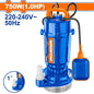 Pompe vide cave Submersible 750W 1HP 30m WADFOW