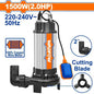 Pompe Submersible Eaux Usées 1500W 2HP Lame Broyeuse WADFOW