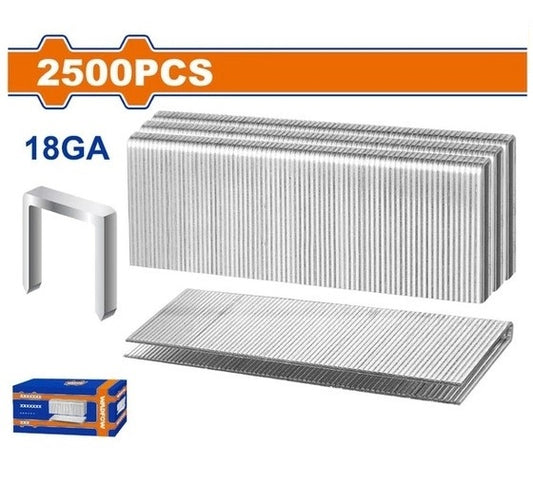 Agrafes Pneumatiques WADFOW WNA18252/WNA18352/WNA18402 — 25mm 35mm 40mm Acier Galvanisé 2500 pcs Agrafeuse WBN2540 | SQES Tunisie
