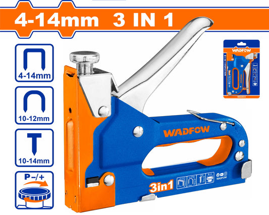 Agrafeuse Lourde 3-en-1 WADFOW WGU2614 — Agrafes Standards U Clous Brads Anti-Bourrage Acier Tapisserie Menuiserie | SQES Tunisie
