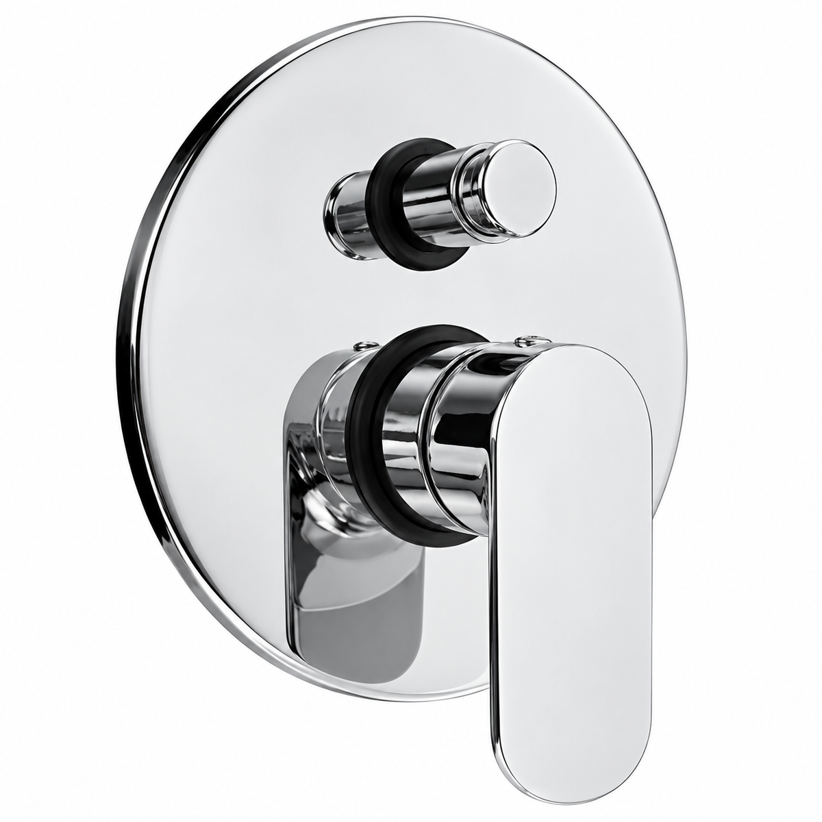 Plaque Douche 2 Sorties avec Inverseur FRAMO A100 Chrome