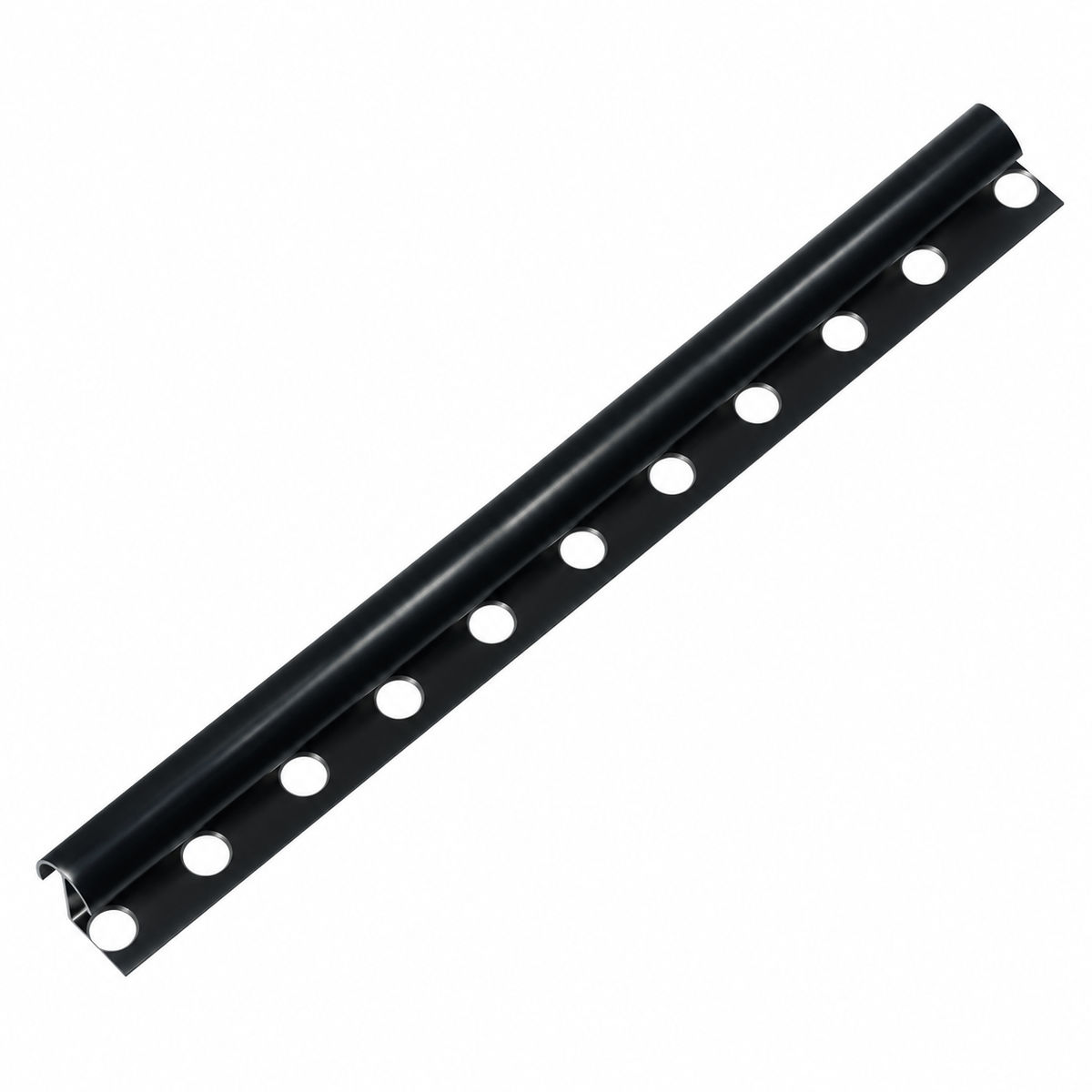 Baguette profilé aluminium FBS GROUP noire, longueur 2,5 m, pour travaux de finition et aménagement intérieur.