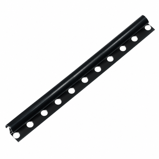 Baguette profilé aluminium FBS GROUP noire, longueur 2,5 m, pour travaux de finition et aménagement intérieur.