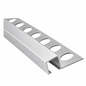 Baguette profilé coin aluminium FBS GROUP finition chromée pour travaux de finition et habillage des angles.