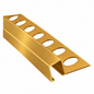 Baguette profilé coin aluminium FBS GROUP finition dorée pour travaux de finition et habillage des angles.