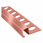 Baguette profilé coin aluminium FBS GROUP finition rose doré pour travaux de finition et habillage des angles.
