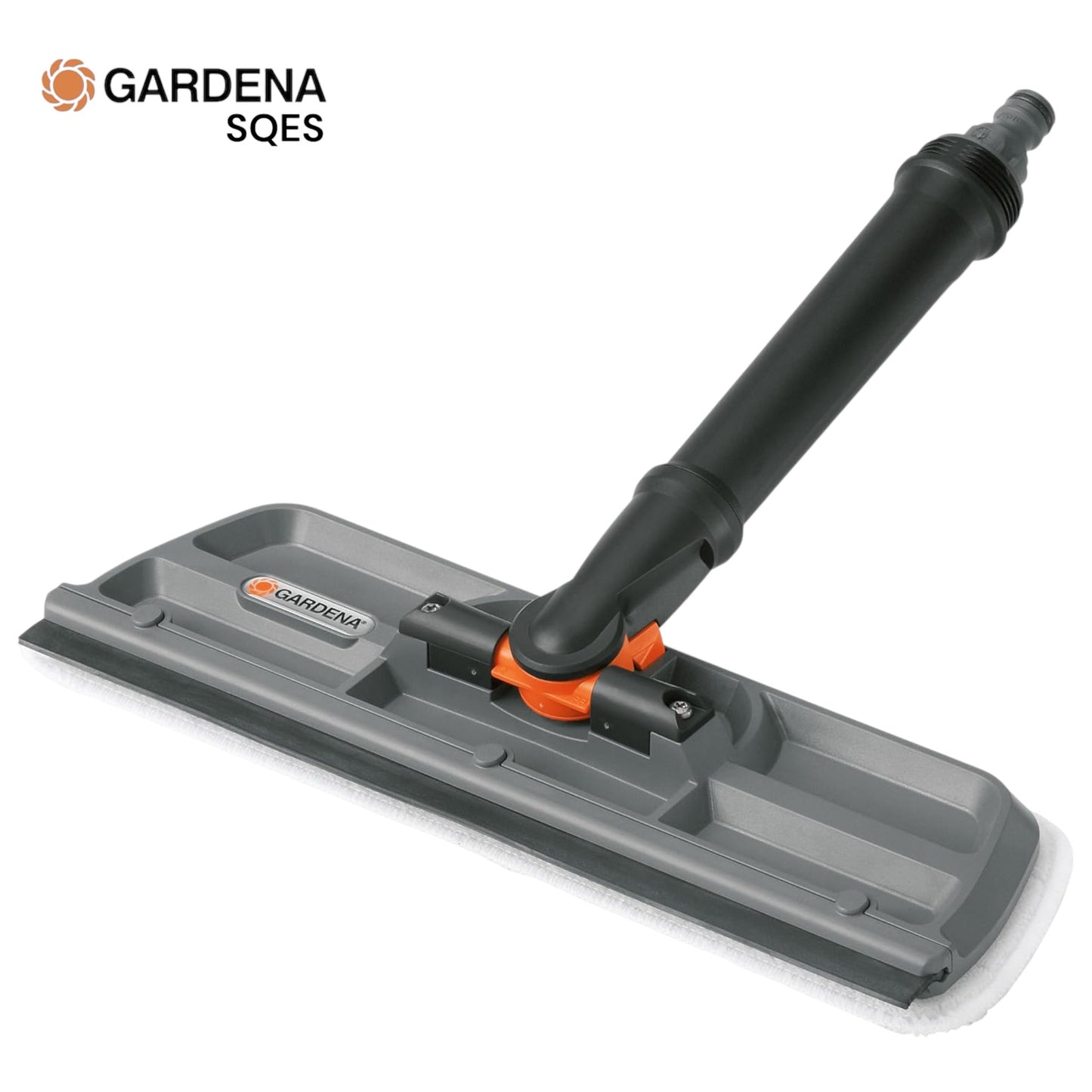 Balai Lave-Vitre avec Raclette et Microfibre CleanSystem GARDENA Réf. 18808-20 — Nettoyage Vitres Sans Traces, Double Action Microfibre Raclette | SQES Tunisie
