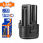 Batterie Li-ion 12V 1.5Ah USB Type-C WADFOW WLBS5150 — Remplacement Outils Sans Fil | SQES Tunisie
