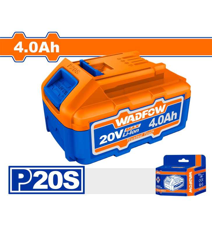 Batterie Li-Ion 20V WADFOW WLBP540— 4.0Ah Compatible INGCO TOTAL Outils Sans Fil | SQES Tunisie
