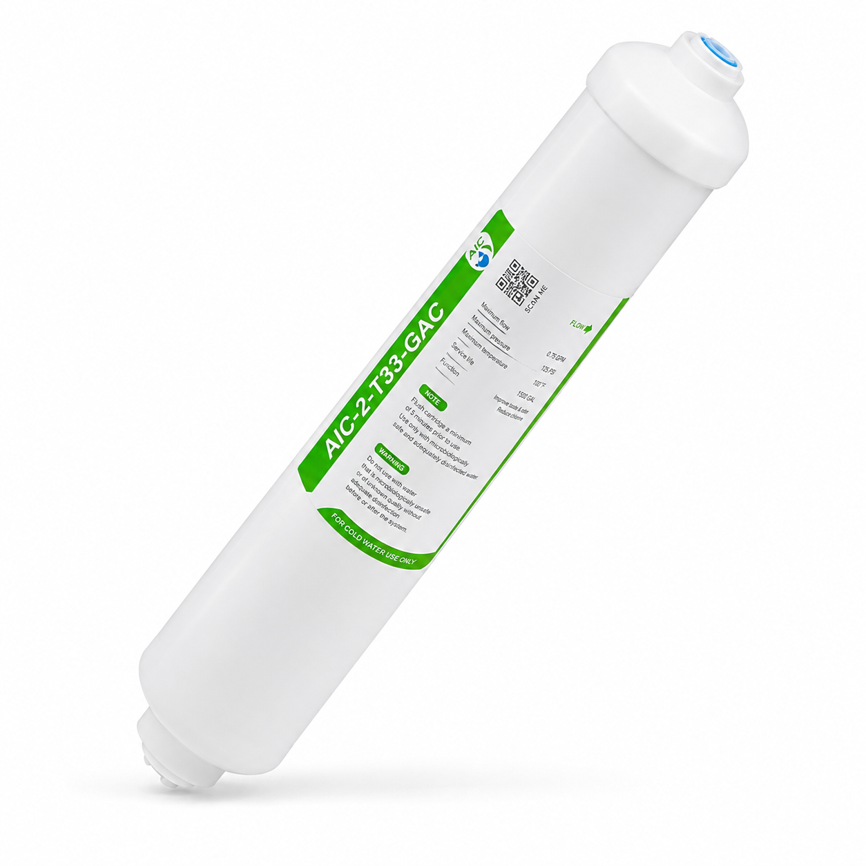 Cartouche T33 Charbon Actif Granulé pour Osmoseur – Post-filtre