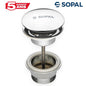 Bonde de Lavabo Clic-Clac Ronde Laiton SOPAL 1958A00 — Mécanisme Pratique Étanchéité Optimale Salle de Bain | SQES Tunisie
