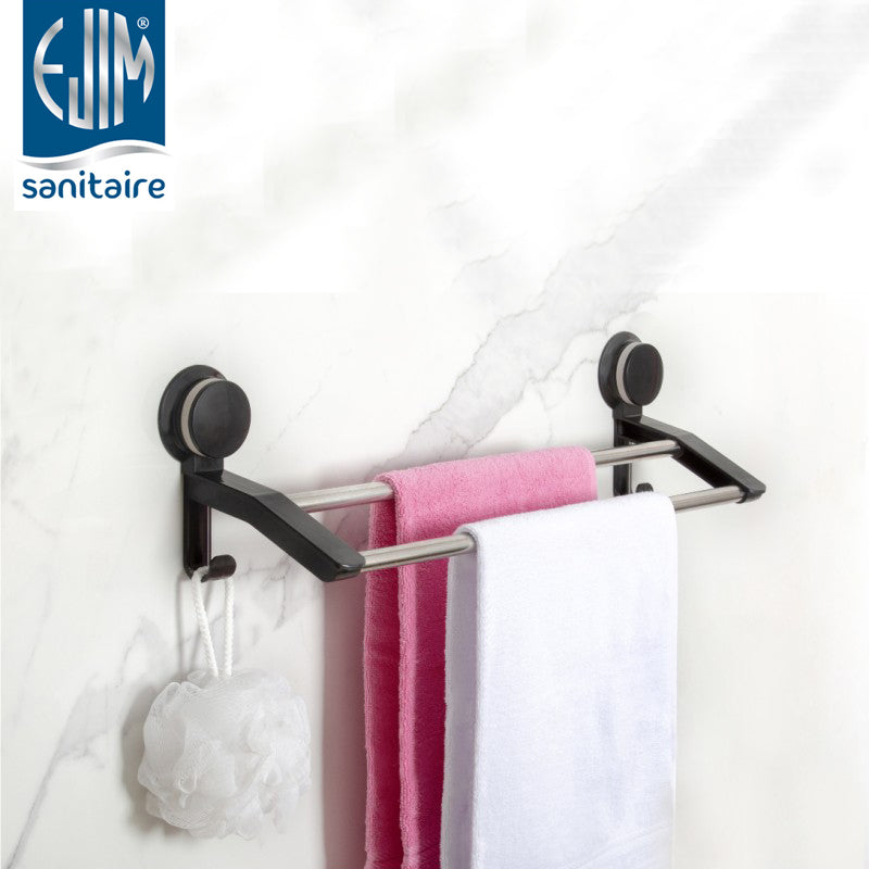 Porte-Serviette 2 Branches Mural Inox EJIM – Anti-Rouille