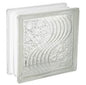 Brique de Verre -  Wave 19x19x8cm - Effet Vague Design