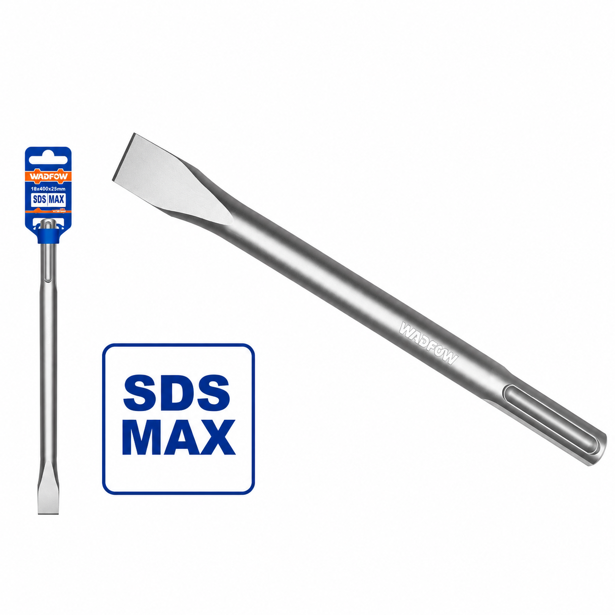 Broche SDS-Max 18×400 mm WADFOW WBC01840 — Accessoire Perforateur Béton Maçonnerie | SQES Tunisie
