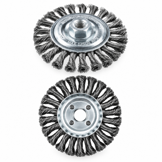 Brosse circulaire plate torsadée DS RF1214 RF1215 en 125 et 150 mm | SQES Tunisie
